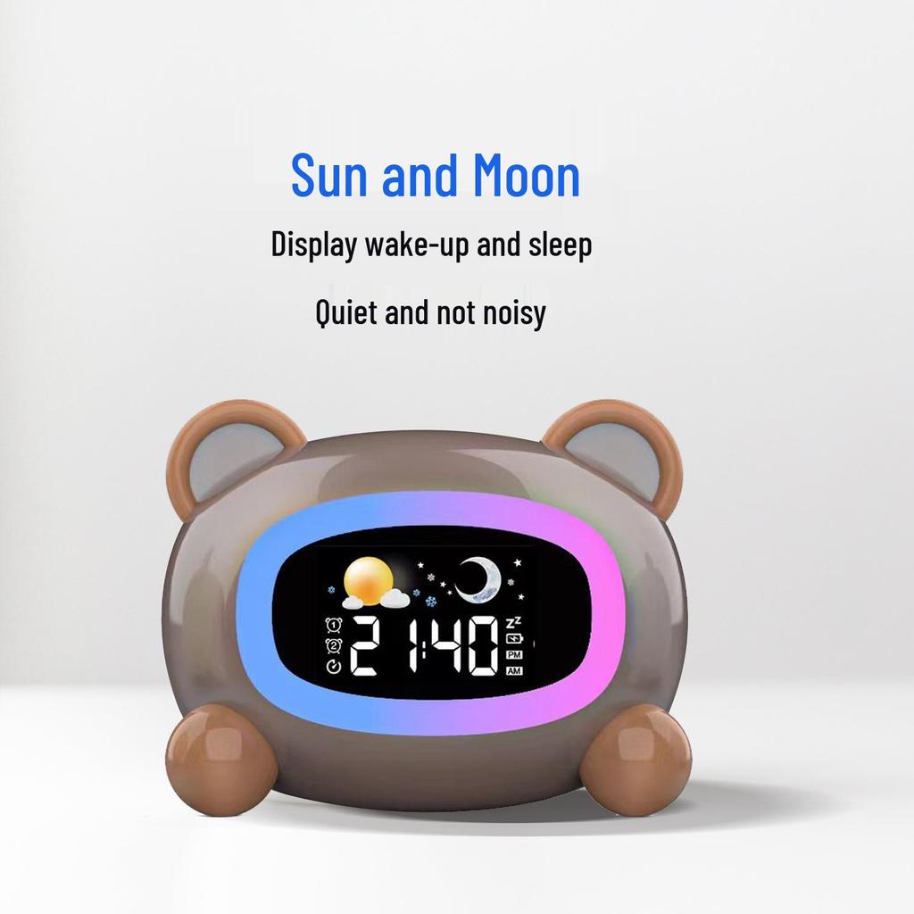 Children's Sleep Training Alarm Clock - Cartoon Design