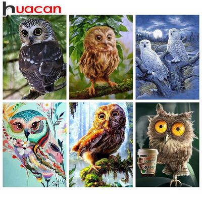 Full Square Diamond Painting Owl 5D Diamond Embroidery Animals Picture Of Rhinestone DIY Diamond Mosaic
