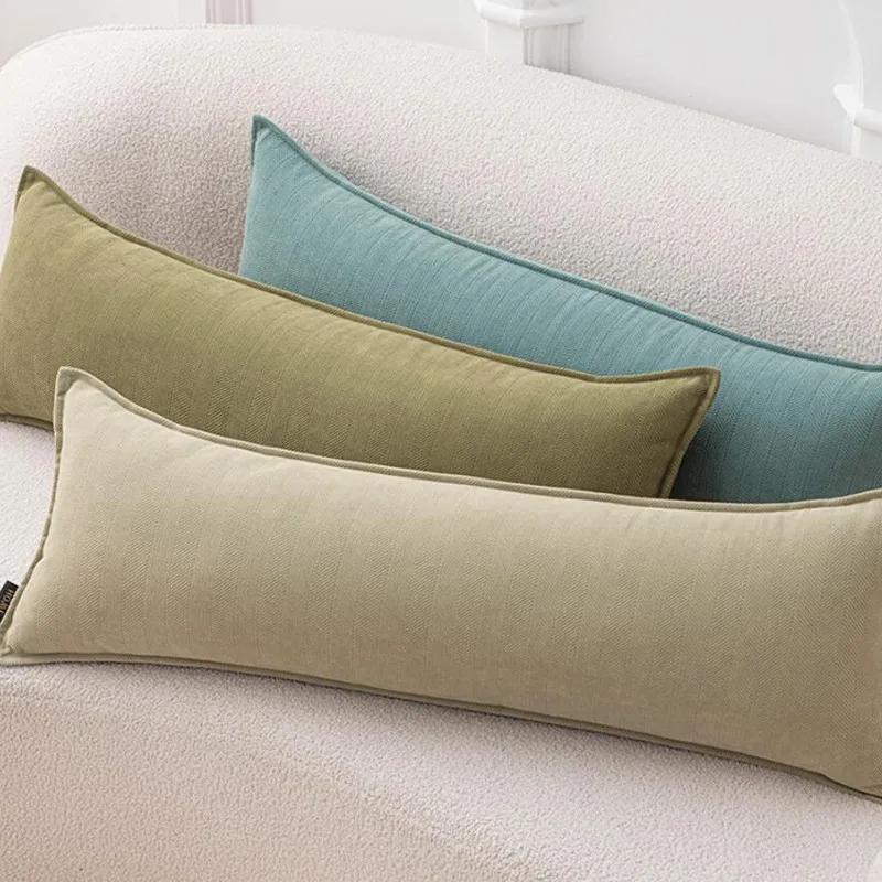 30x120cm Rectangle Throw Pillow Cover Nordic Waist Cushion Cover Home Long Body Couple Lover Pillowcase Home Decoraion