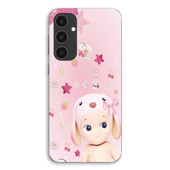 Coque de téléphone - MANIACASE - Samsung Galaxy S25 - Silicone TPU - Souple - Sonny angel rose