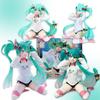 12CM Anime Hatsune Miku Figur Katzenohren Langarm Kleidung Ver Modell Spielzeug Geschenk Sammlung Actionfigur PVC