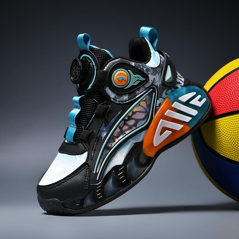 

Кроссовки для баскетбола для мальчиков и девочек 6-12 лет весна и осень новые Kobe для тренировок в реальных условиях износостойкие нескользящие со звуком трения студенческие 40