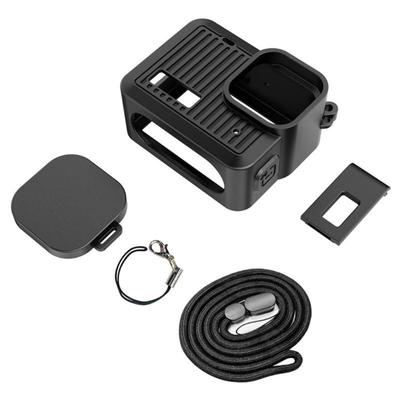 Camera Protective Accessories Set for Camera Including Black Silicone Case and Tempereds Glass Film