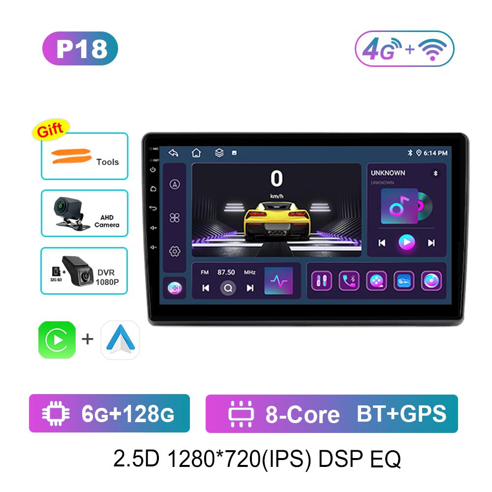 Android Intelligent System Navigation GPS for Fiat Ducato 2007 - 2015 Car Radio Multimedia player 2.5D Screen WiFi+4G Head Unit