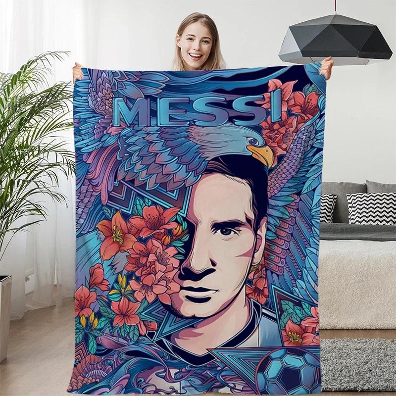 Winterdecke Sofa Messi Digitaldruck King Size Warm Knie Bett Fleece Camping Benutzerdefiniert Flauschig Weich Decken Mikrofaser Bettwäsche