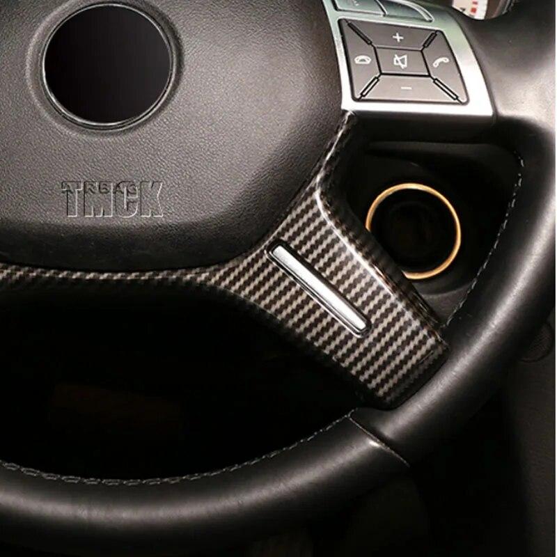 Car Accessories Steering Wheel Frame Trim Cover Decorative For Mercedes Benz C Class W204 W212 W463 W166 X166 2011-2017