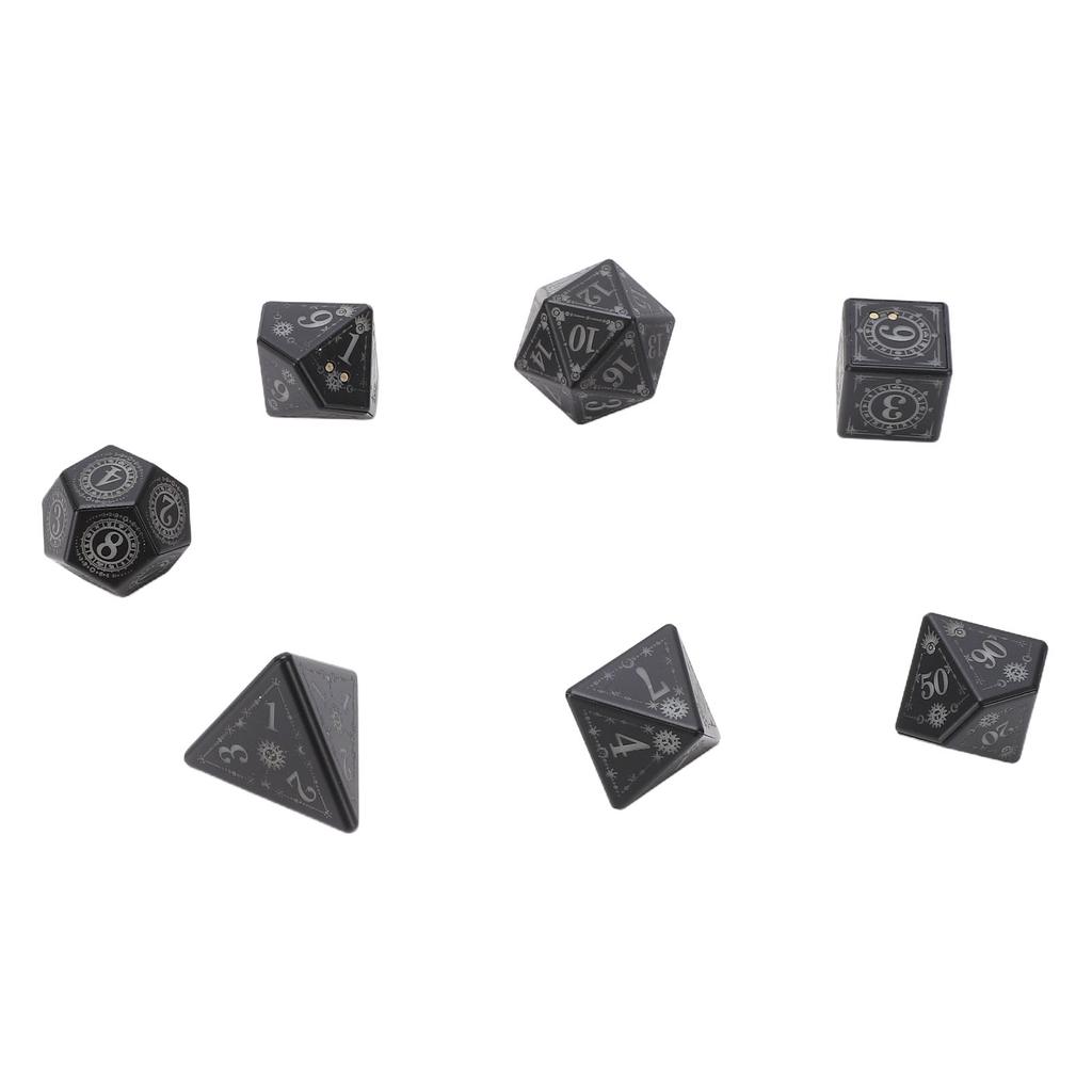 Glowing LED Dice Set Rechargeable Auto Lights Up When Rolling for Role Playing Game with Charging Box