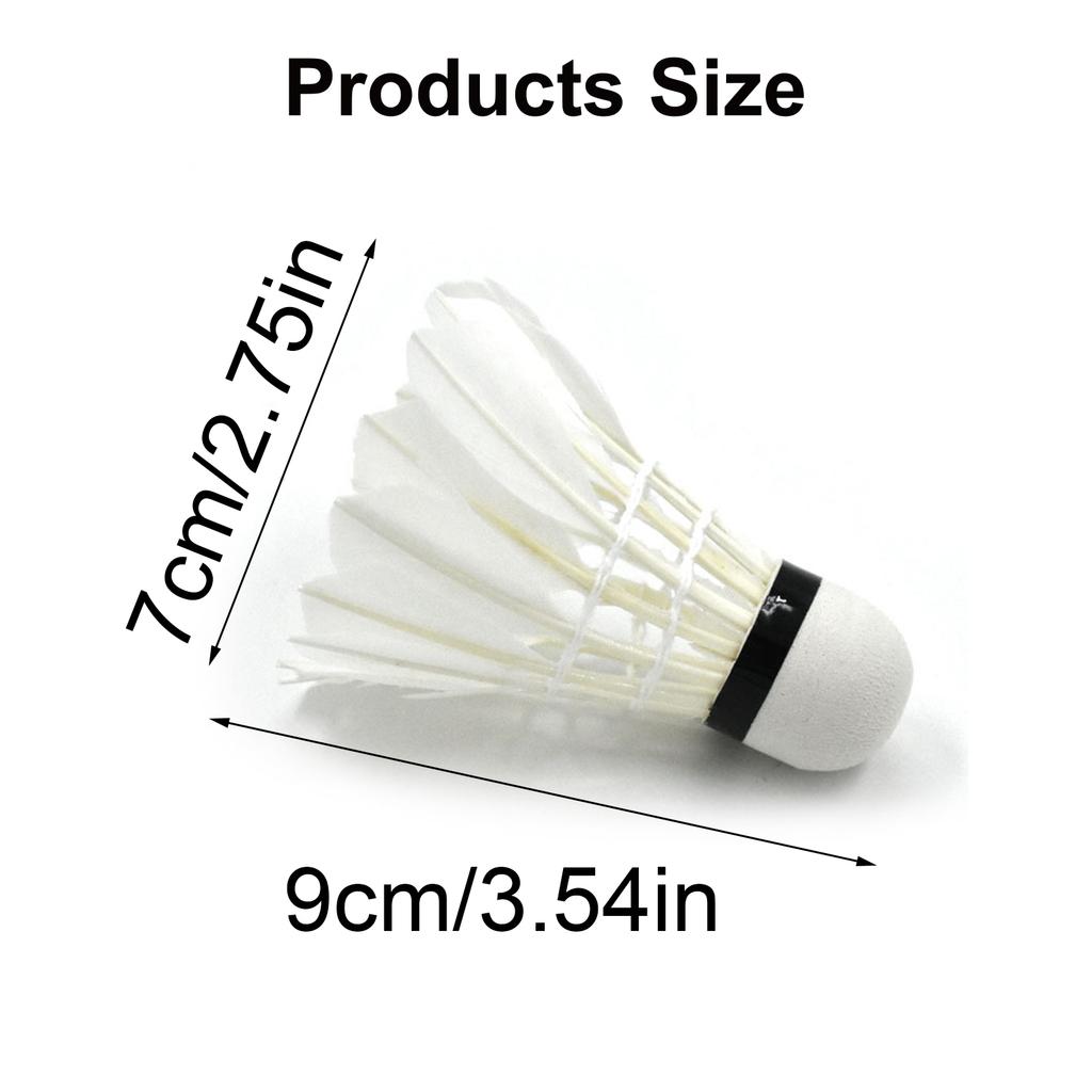 Shuttlecock Badminton 12Pcs Badminton Shuttlecocks Feather Shuttlecocks Sports Training Badminton Balls Outdoor Sports