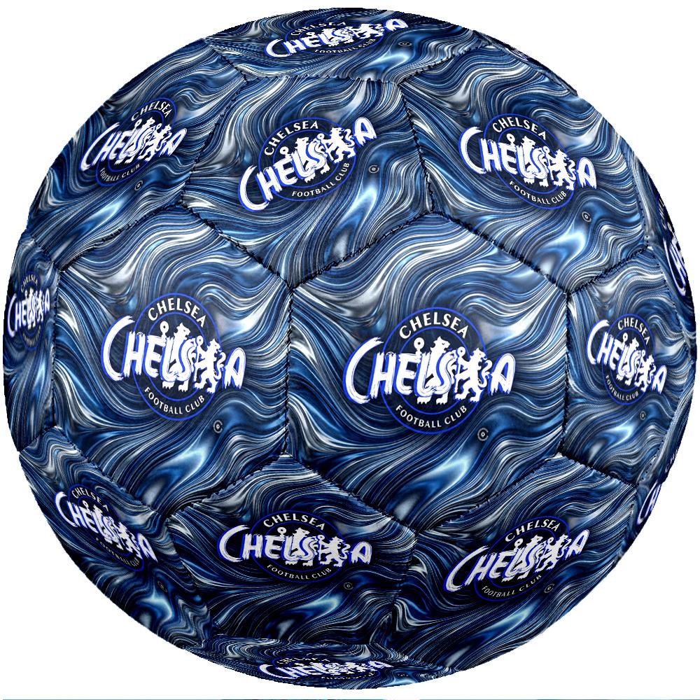 Chelsea FC Theme Soccer Ball Size 5 Soccer Ball Soft Touch Professional Training Football for Outdoor Sports