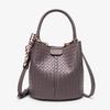 Trend versatile 2025 women's woven bucket bag autumn new portable messenger bag versatile large-capacity shoulder bag