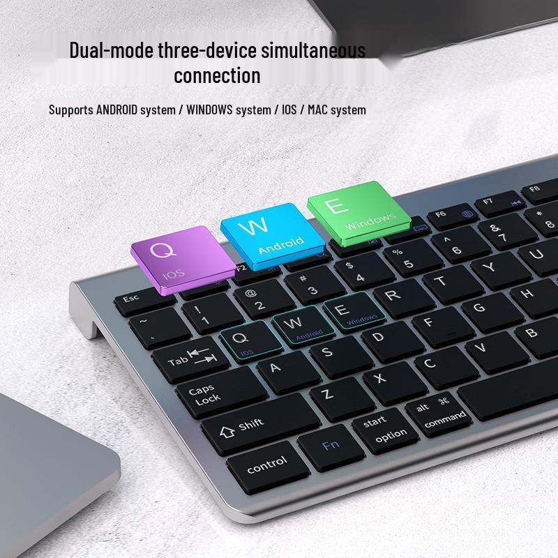 OLOEY Multi-Mode Wireless Scissor-Switch Keyboard & Mouse Set