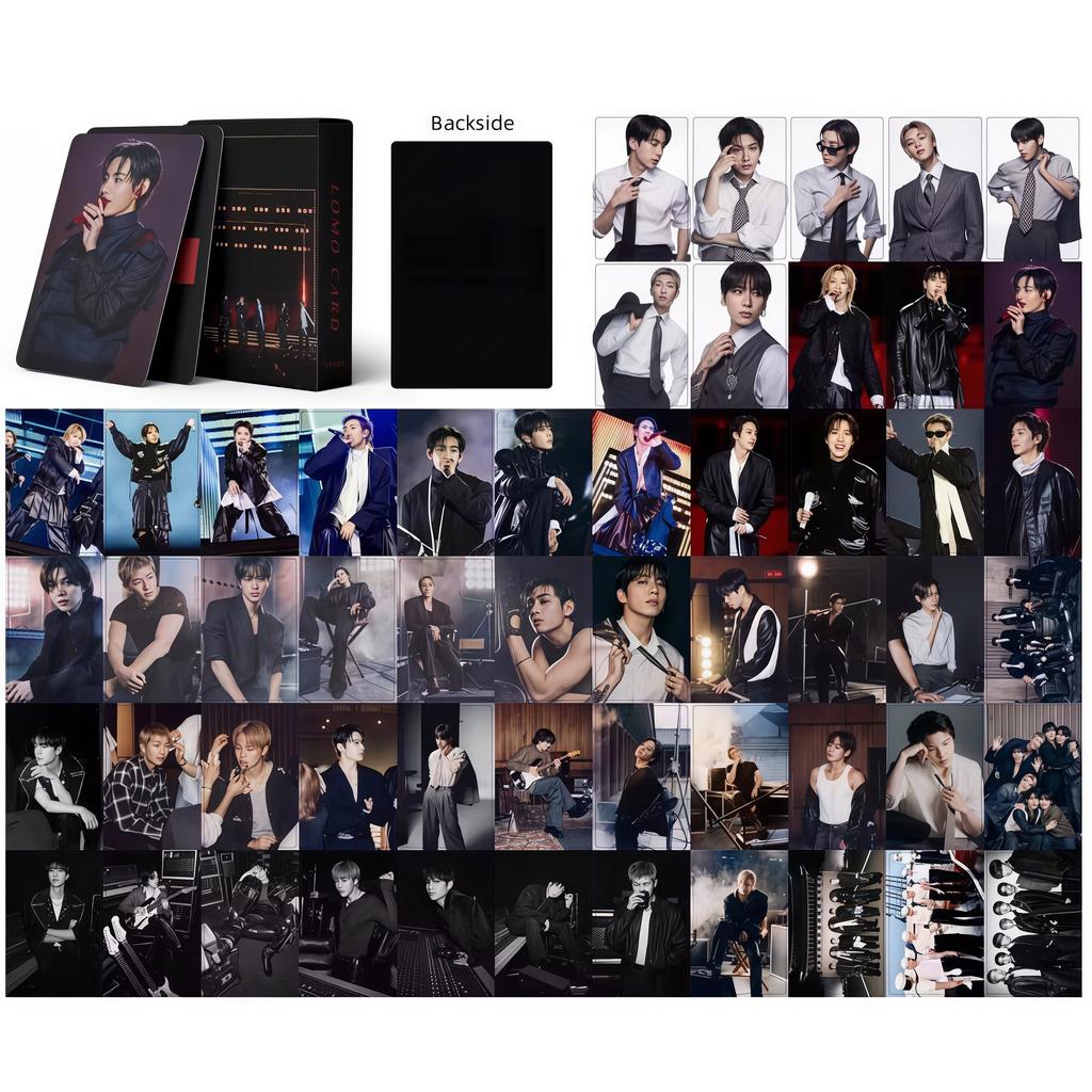 Photo 55Pcs Small Lomo Card Kpop Idol Album Boy Group Arir Flash Card Postcard Fans Photo Collectible Cards Party Favors Gifts