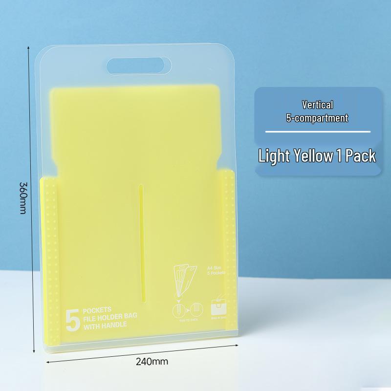 A4 Transparent Accordion Document Storage Bag