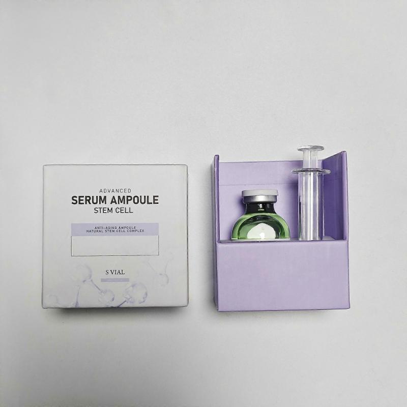 Anti-Aging Stem Cell Ampoule - Micro Needling Serum Booster with Derma Pen, Natural Complex for Wrinkle Reduction & Skin