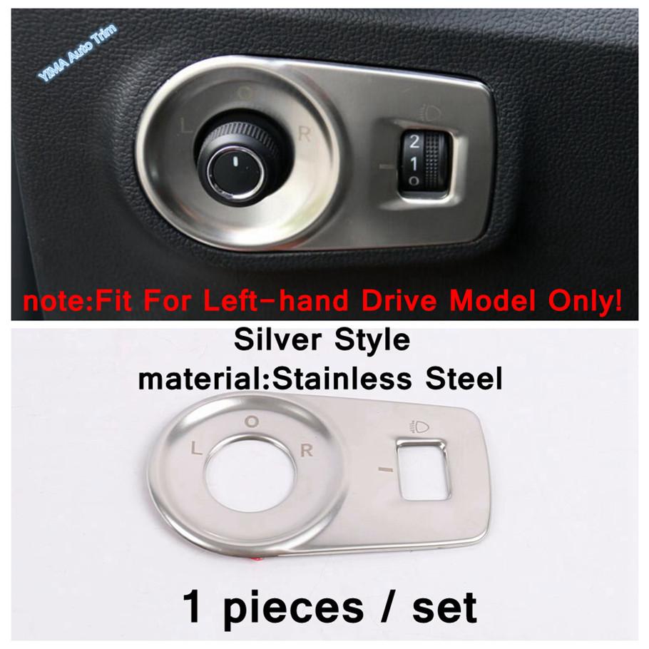 Head Light Lamp Decoration Sticker Cover Trim Fit For MG ZS EV 2018 - Carbon Fiber Look/Black/Silver Interior Accessories