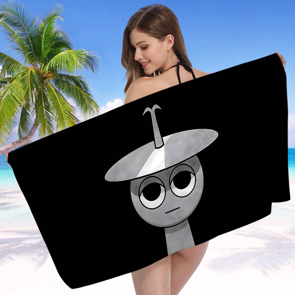 I-Incredibox S-Sprunki Anime Prosop de Plajă pentru Înot Moale Absorbant Lavetă Cadouri pentru Copii pentru Copii Călătorie Camping Sală de Sport