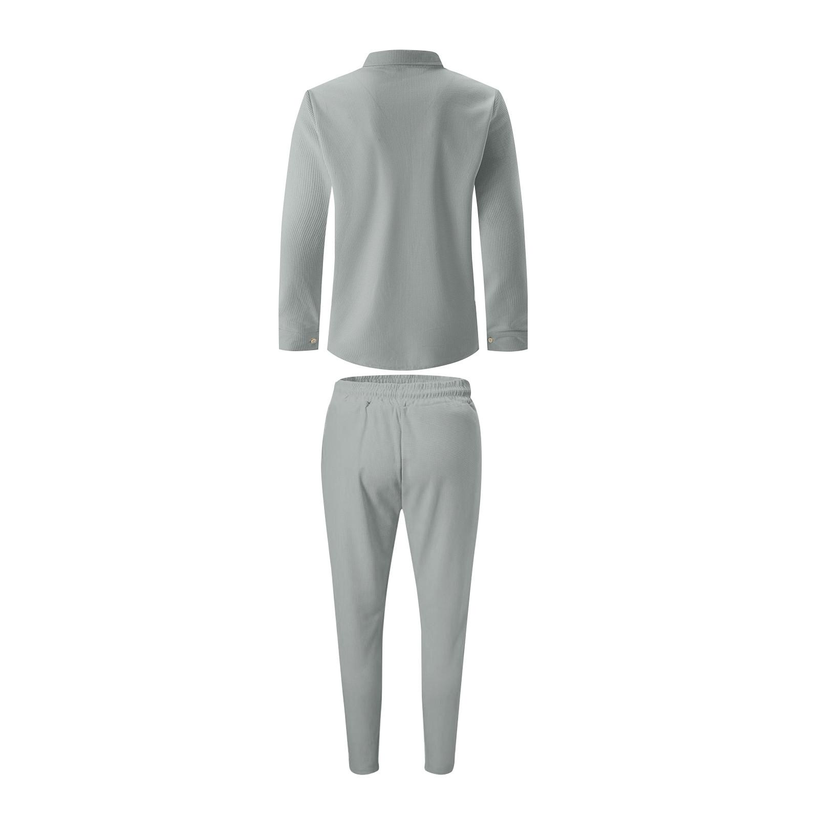 Мужской кардиган на пуговицах с лацканами — фото 4