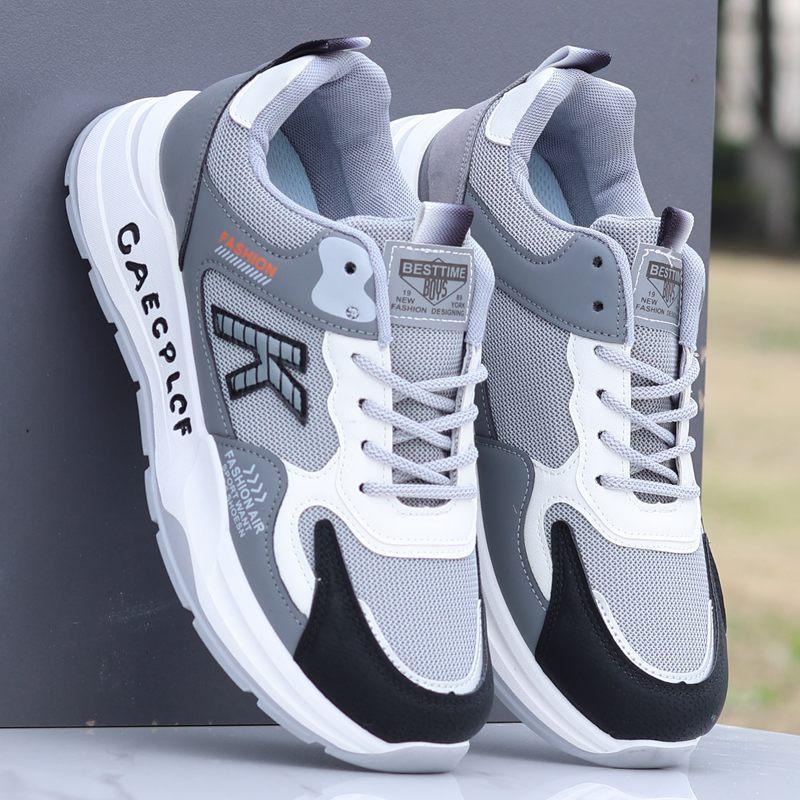 

Взрывоопасные мужские кроссовки с дышащей сеткой, кроссовки для бега, весна и лето, новая спортивная подошва, повседневные универсальные нескользящие кроссовки 39