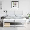VidaXL Bedside Tables 2 Pcs White 34.5x39x44 Cm Steel, Cabinet, Side Table, Nightstand, Bedside Table, Furniture of 841762