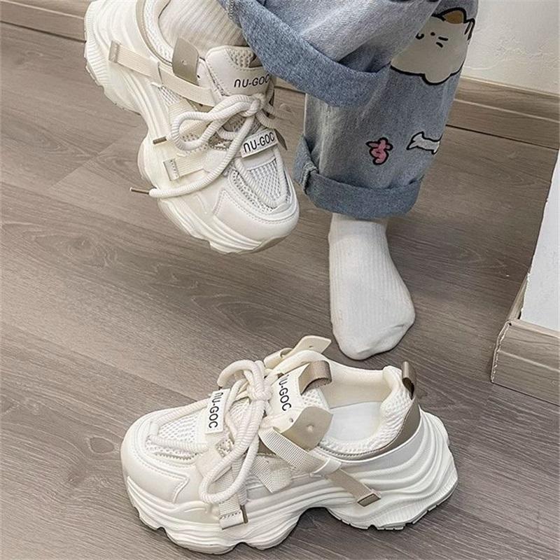 Women's Thick Soled Mesh Breathable Casual Sports Shoes
