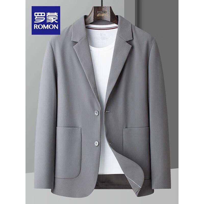 ROMON Men's Business Casual Stretch Suit Jacket