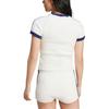 adidas Premium Full Fashioned Casual Comfortable Short Sleeve Raglan T-Shirt Women Tops White IX0945