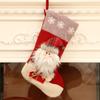 1pc Christmas Santa & Snowman & Reindeer Stocking Ornament, Christmas Stocking Hanging Pendant