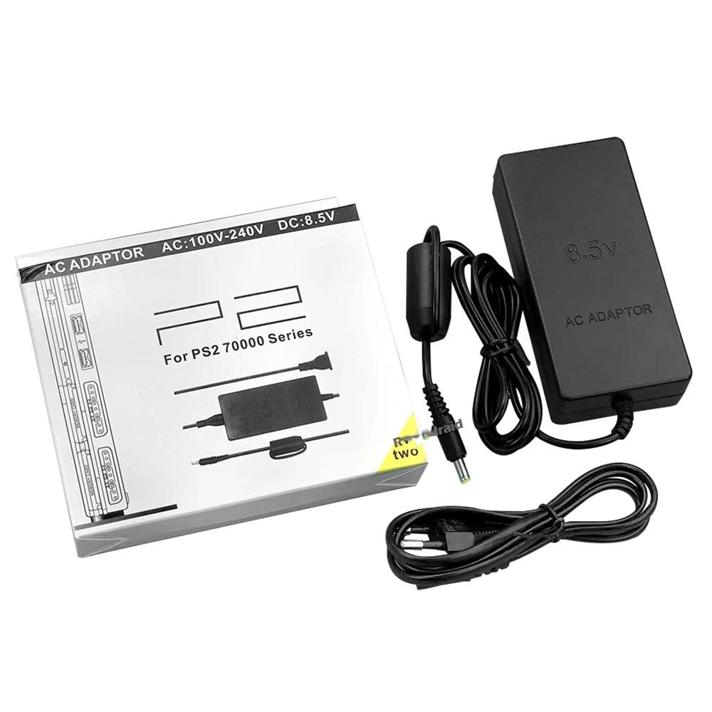 NEUES Netzteil für PS2, Ersatz-AC-Adapter, Ladekabel, 100-240 V DC, 8,5 V für die PS2 Slim 70000-Konsole, EU-Stecker/US-Stecker