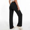 High Waist Stretch Cargo Pants for Women Wide Leg Yoga Work Trousers with Pockets for Casual Business Travel Wear
