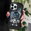 Astronaut Pattern Phone Cover for iPhone 11 12 13 14 15 Pro Max 6 6S 7 8 Plus Xs Wave Edge Shockproof Protective Rubber Case