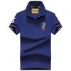 TrendHub Polo Shirt Men Cotton Mens Short Sleeve Solid Color Embroidery Business Casual Polo Shirt