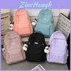 Simple Nylon School Backpack For Middle School Girls With Waterproof And Spacious Design For Education Use