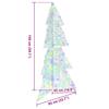 Christmas Tree with 160 Multicolor LEDs 150 cm Acrylic