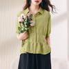 Stylish Tencel Short-Sleeve Top for Women: Age-Defying Summer Fashion