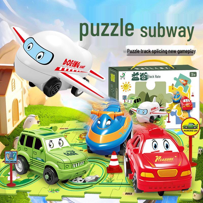 Hot-Selling DIY Electric Puzzle Car and City Map Toy for Children