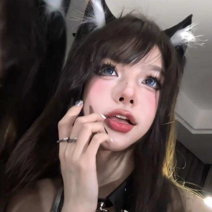 Schwarze Katzenohren Kopfschmuck Stirnband Damen Haarnadel Plüsch Tierohren Haaraccessoires Cos Niedliche Haarnadel Lolita Stirnband