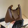 IELGY Retro Chain Shoulder Large Capacity Commuter Underarm Tote Bag