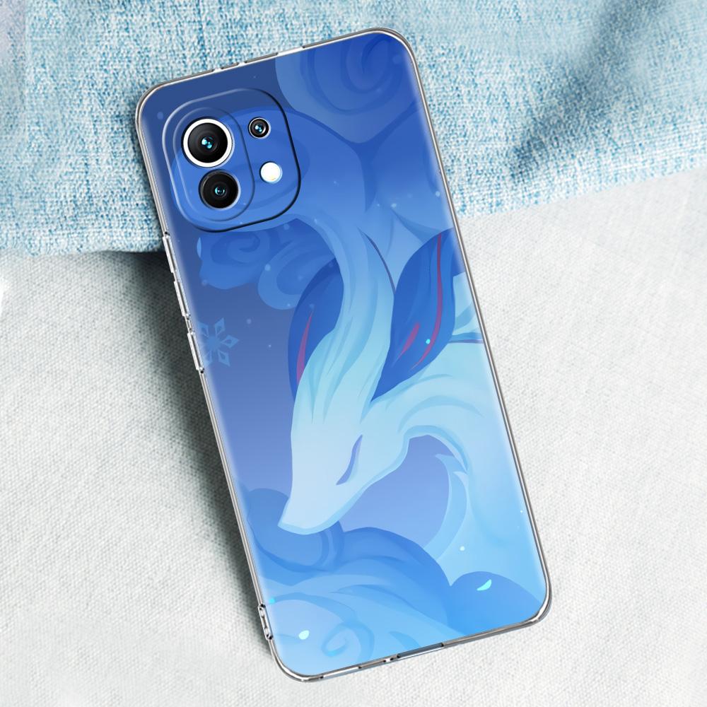 Genshin Impact Logo For Poco X5 X3 NFC F5 F4 F3 M3 Clear Phone Case For Xiaomi 12T 12 13 Lite 11 Ultra Mi 10T 5G 11X Pro Cover