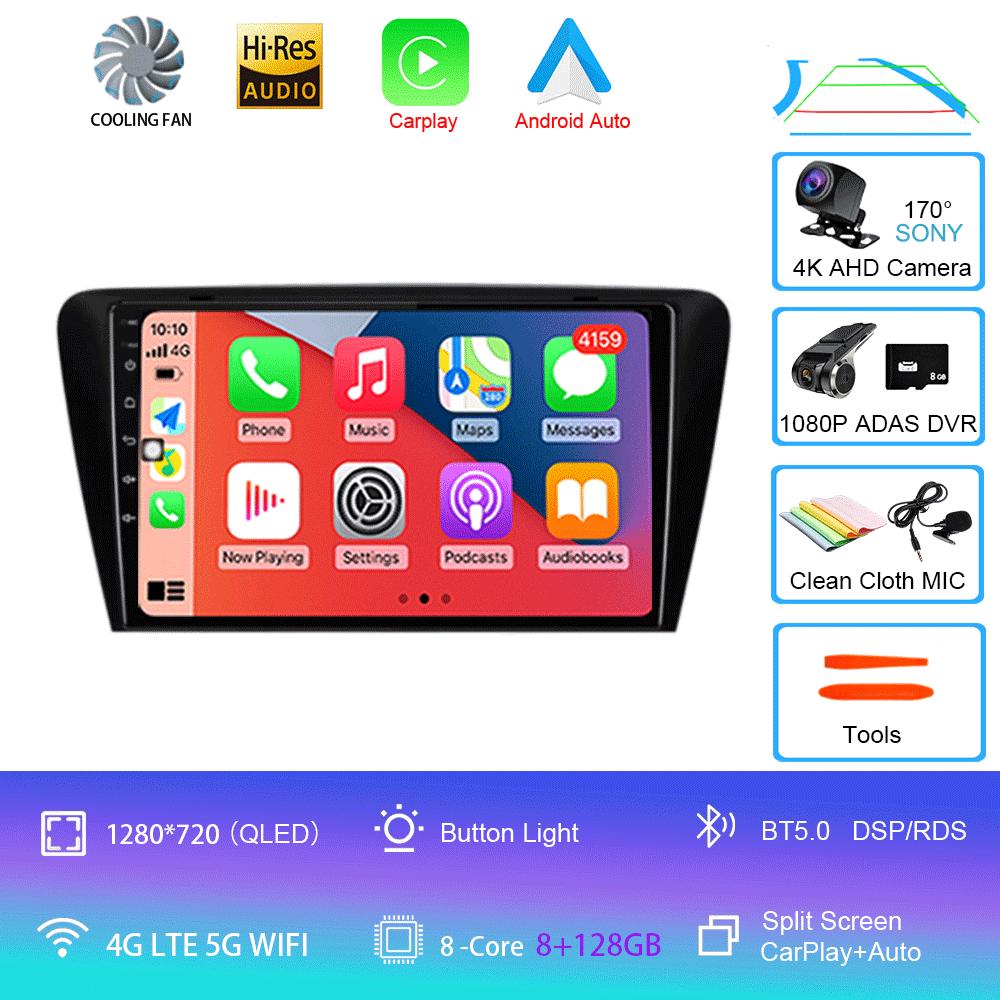 For Volkswagen SKODA Octavia 3 A7 2013-2018 Car Radio Android 14 Carplay Navigation GPS Multimedia Video Player Head Unit 2Din