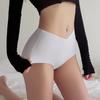 CINOON Women's Sexy High Waisted Panties Ice Silk Seamless Quick-Dry Underpant V-Waist Comfortable & Breathable Briefs