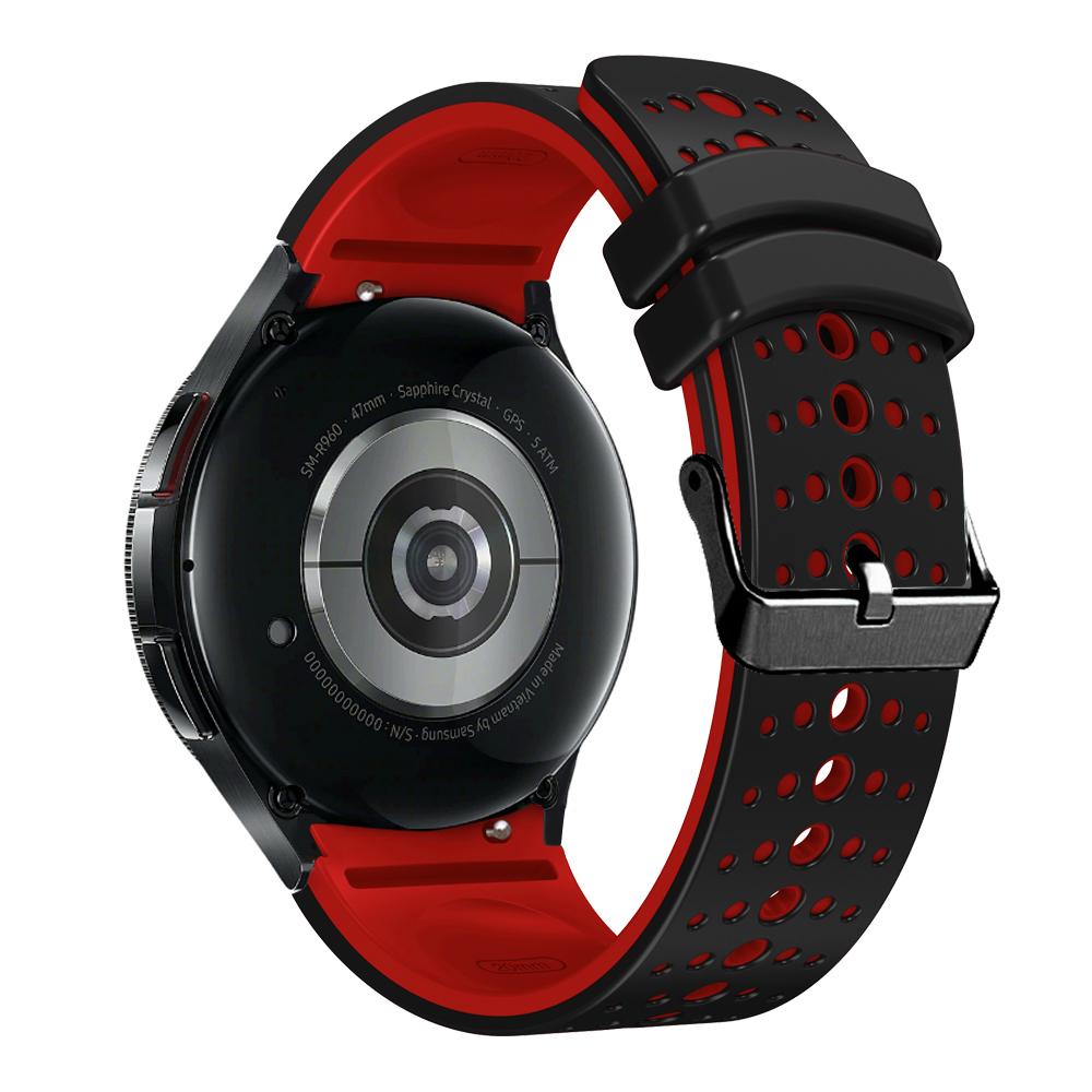 No-gap silicone strap for Samsung Galaxy Watch FE 7 6 44mm 40mm/6 Classic 47mm 43mm Breathable Band for Watch Pro 45mm 4 Classic