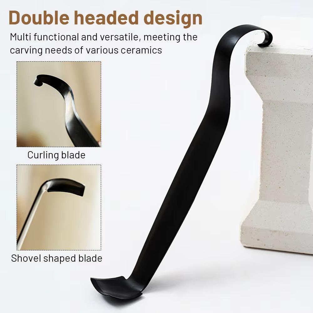 Iron Pottery Trimming Tool Ergonomic Grip Sculpture Tool Clay Modeling Tool  Clay Carving