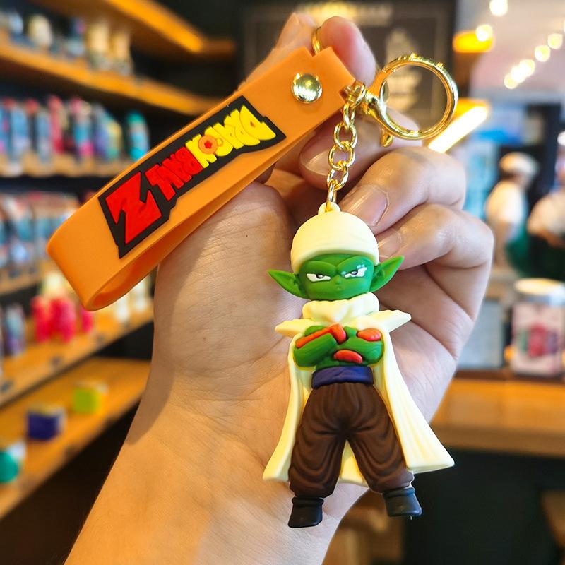 New Dragon Ball Keychain Cartoon Car Keychain Gift Sun Wukong Cute Figurine Schoolbag Small Wholesale Fashion Toys Anime Cartoon