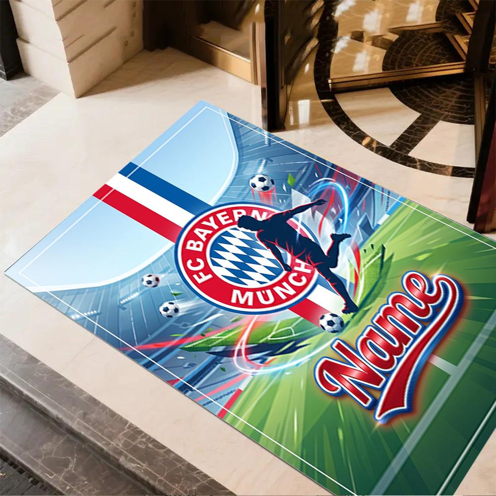 Bayern Munich Fan Poster Carpet Suitable for Study Room Outdoor Kitchen Dormitory Anti-slip Rug Decorate Offices Perfect Gift for Friends & Family