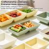 Creative Ceramic Soy Sauce Dish Spice Plate 2/3 Grids Dinner Plates Household Snack Plate Kitchen Accessories