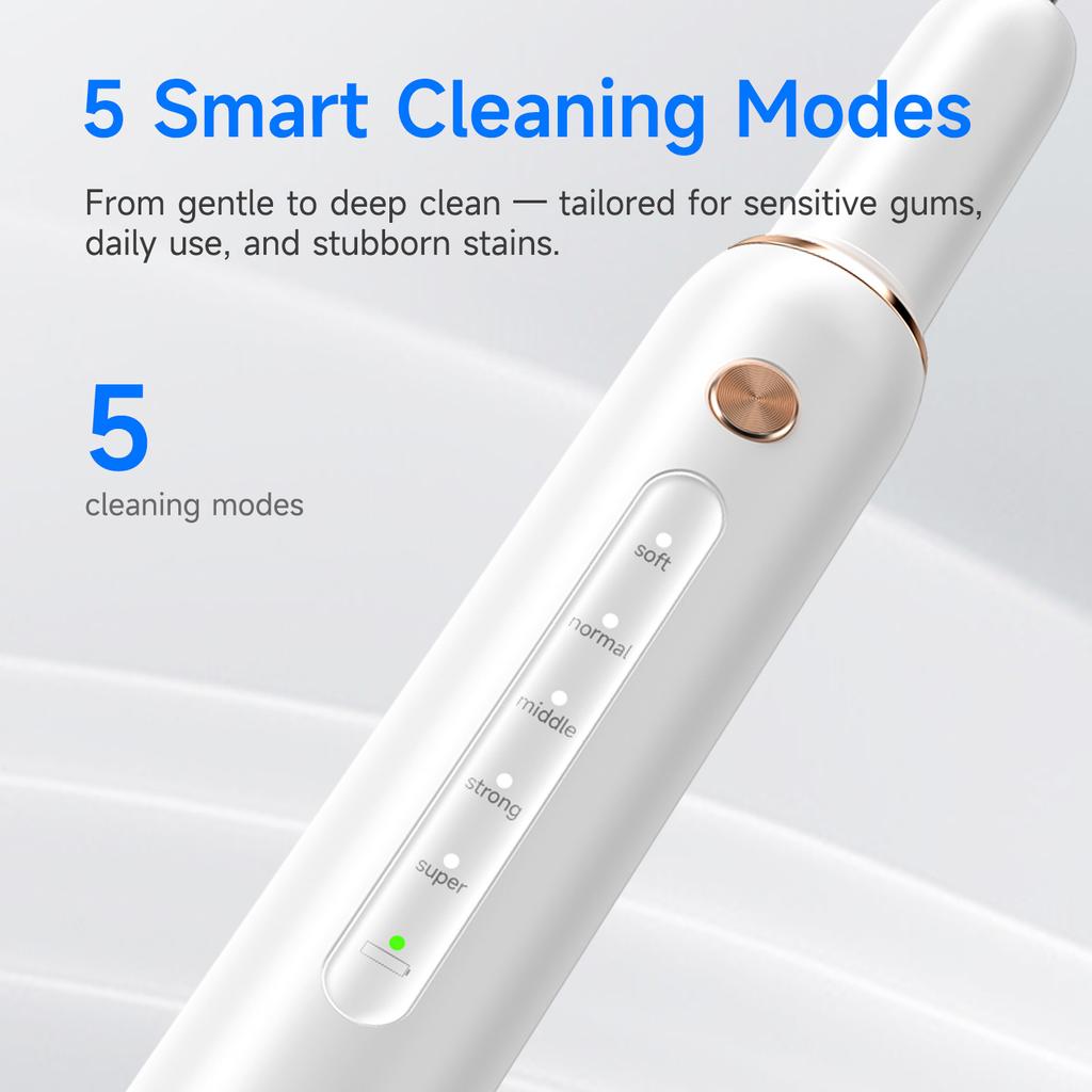 Ultrasonic dental scaler for removing tartar; portable home teeth-whitening oral irrigator