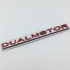3D Metal DUAL MOTOR Logo for Model 3 S X Roadster P75D P85D P90D P100D Car Rear Trunk Sticker Emblem Letter Badge Styling Accessories