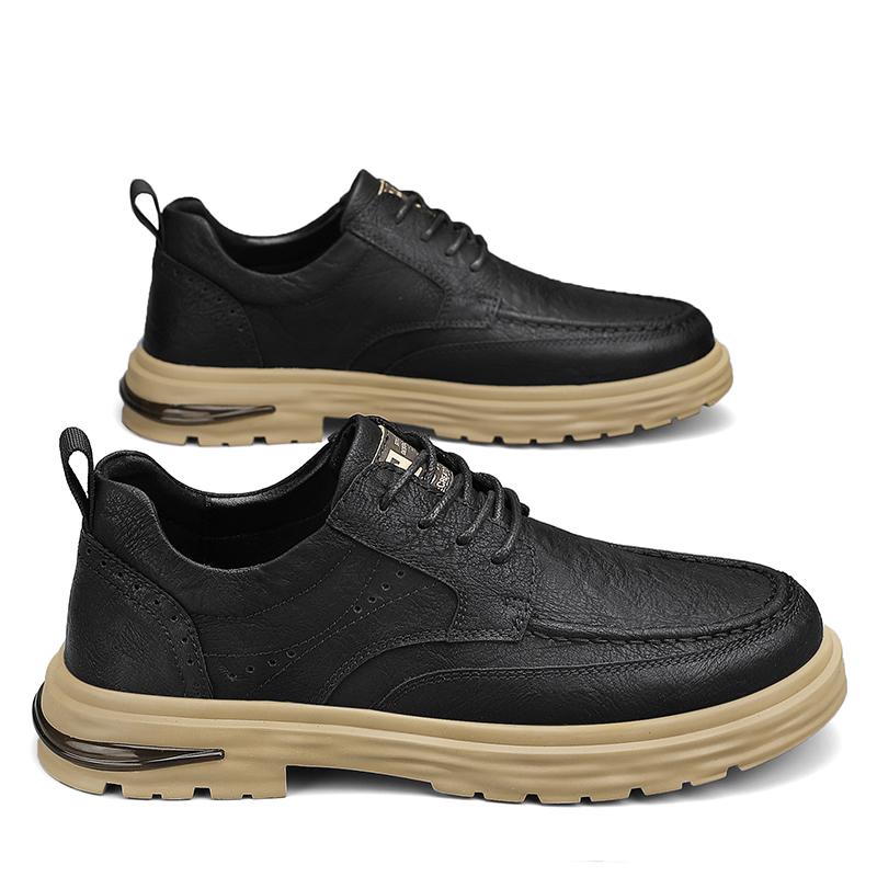 

Мода 2024 Мужская Деловая Формальная Обувь Кожаная Обувь Весна Винтажная Британская Роскошная Обувь Повседневная Уличная Противоскользящая Износостойкая Ходьба Оксфорды 45 чёрный