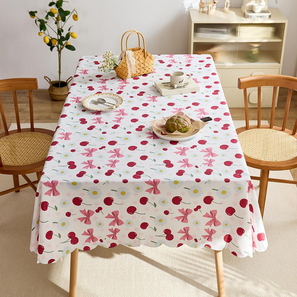 Kleines frisches pasturales Tischdecken, Wasserdichte Tischdecke, Hochwertige florale Kaffeetischdecke für das Wohnzimmer