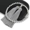 Nenjudo Black Shell Pearl Women's Prayer Beads with Tassel, Suitable for All Sects, Women's Prayer Beads, Women's